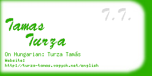 tamas turza business card